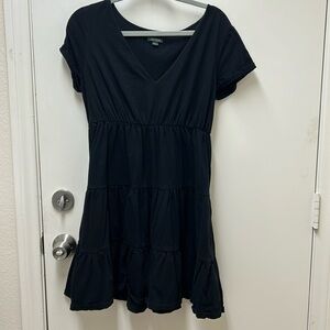 Wild Fable black boho tier dress & SHEIN Romper